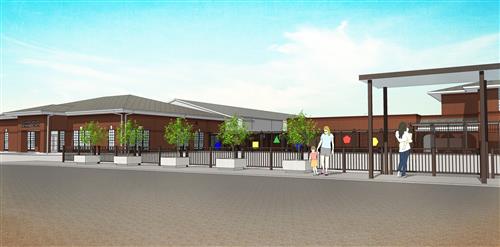 view of new Montessori building 